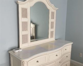 Dresser with mirror