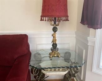 Lamp & side table