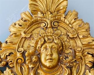 1-10 Oversized Gilded Cherub Mirror
82" tall x 45" wide