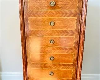 1-2 French Semanier w/ shelf storage (mahogany) 56" tall x 20" wide x 16" deep