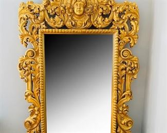 1-10 Oversized Gilded Cherub Mirror
82" tall x 45" wide