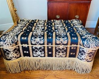 1-59 Gianni Versace Tufted French Ottoman:
18" tall x 37" wide x 24" deep