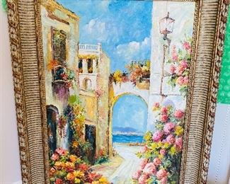 1-116 European Country/Landscape Wall Painting
45" tall x 31.5" wide