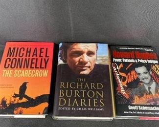 3 Hard Back Novel Biography Books