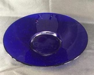 Large Cobalt Blue Glass Bowl