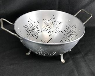 Vintage Aluminum Pasta Strainer