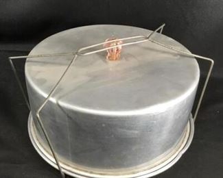 Vintage Carrollton Cake Saver Aluminum Cake Caddy