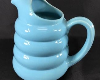 Vintage Padre Turquoise Robins Egg Blue Ceramic Beehive Pitcher
