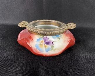 Wave Crest Antique Pin Dish Dresser Jar Trinket Bowl