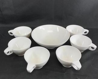 Vintage 7Piece Set Boontonware Melmac Cups Bowl