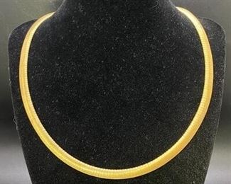 Gold Tone Sterling Silver Necklace