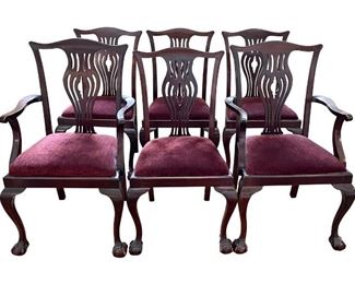 Chippendale Style Dining Chairs, Set of 6, https://townandsea.com/product/chippendale-style-dining-chairs-set-of-6/