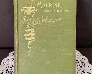 "Maurine and Other Poems" by Ella Wheeler, HB, 1893. $7