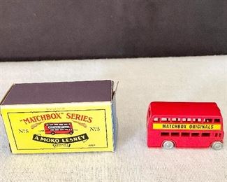 Rare "Matchbox" Series No. 5 double decker bus in the box. (1990's) $25