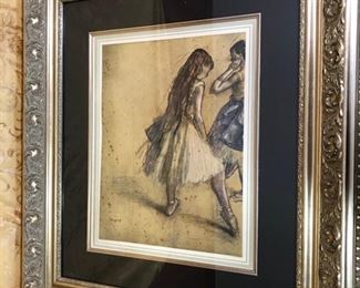 Edgar Degas (1834-1917)  "Deux Danseuses" Heliogravure on paper with certif.