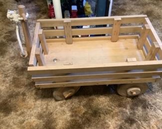 Small wooden wagon