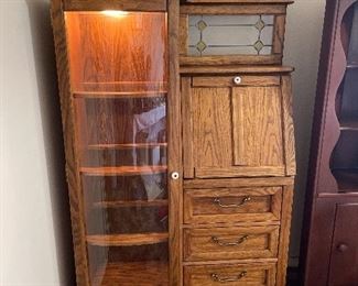 Side-by-side secretary desk