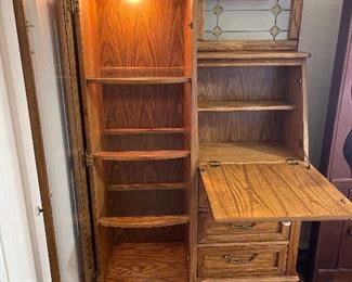 Side-by-side secretary desk