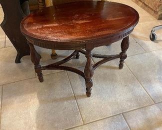 Vintage small oval table