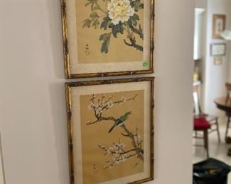 Pair of Vintage Chinoisserie Orints 