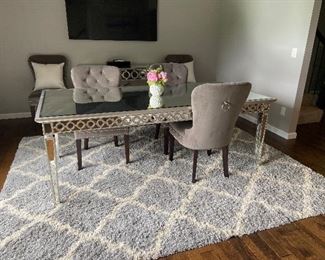 Z Gallerie “Sophie” Mirrored Dining Table
Current retail $1,499.00
Our PRICE $595.00
30.5”h x 84”w x 40”d