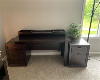 Desk with File Cabinet $195