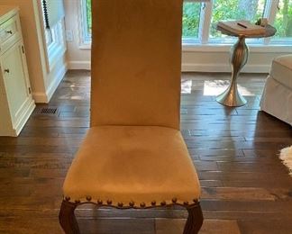 Suede Nailhead Trim Chair $95.00
42”t x 19”w