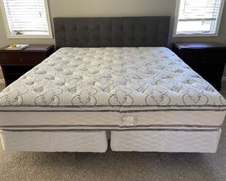 King Size Headboard & Frame $195.00
Serta “Cottage Hills” King Size Mattress  With Box Springs
$595.00