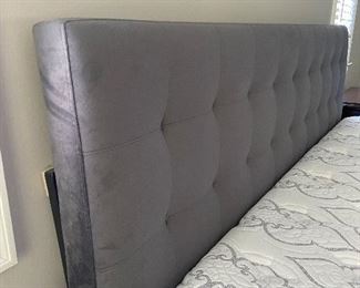 King Size Suede Gray/Blue Headboard
$195.00