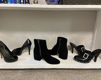 Shoe Lot Size 7 Black
Cole Haan Heels, New Dolce Vita Suede Booties & Mia Clogs
All For $50.00