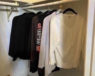 Ladies Large Clothing Lot
1 Size 14P Jones of New York Black Blazer, 1 Size 12P Jones of New York Black Blazer
Joseph Ribkoff, Calvin Klein, Mesmerize, Halogen & Skies Are Blue Labels
All For $80.00