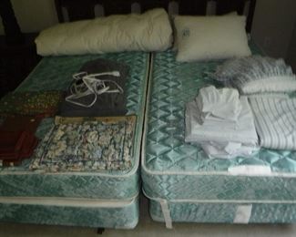 Sealy twin bed sets on a king frame