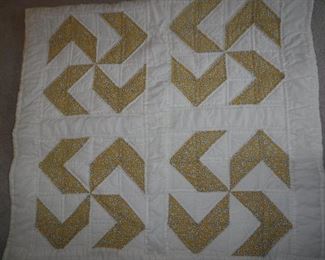 Hand-made small quilt/throw