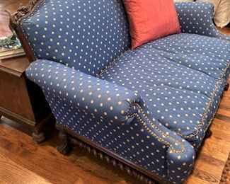 Barley twist antique settee