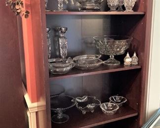 Bowls, candlesticks, etc.