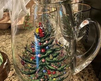 Christmas tree pitcher