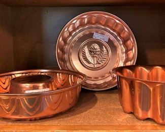 Copper colored molds