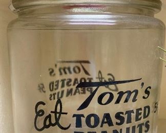 Tom's Roasted Peanuts jar