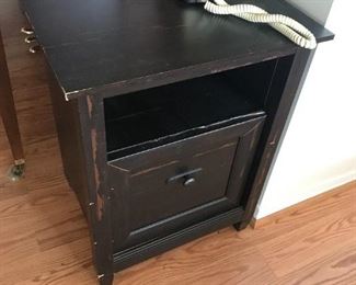 Black End Table / Cabinet $ 38.00