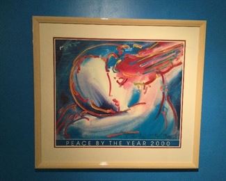 Peter Max signed poster.  