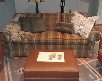 Sleeper sofa, with ottoman