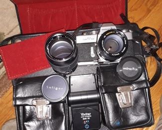 Minolta slr film camera