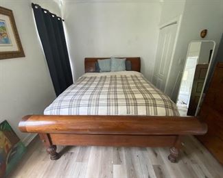 Indonesian Sleigh Bed - Queen - $1250 (mattress not included) 