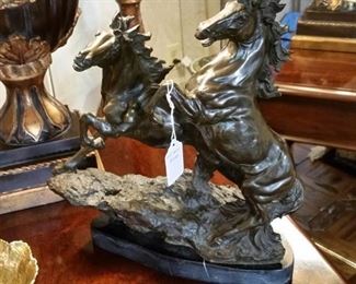 Bronze horses statue