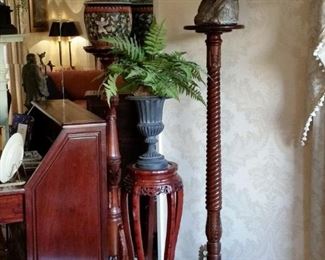 Assorted carved stands