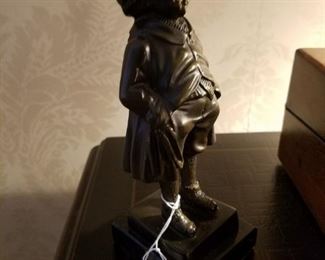 Vintage bronze of little boy