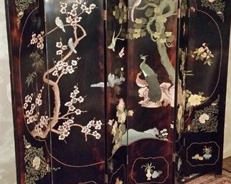 Large oriental screen