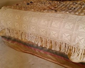 Crocheted bedspread