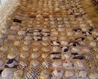 Antique small puff quilt