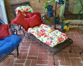 Wrought iron lounge chair.  [All  cushions sold separately]